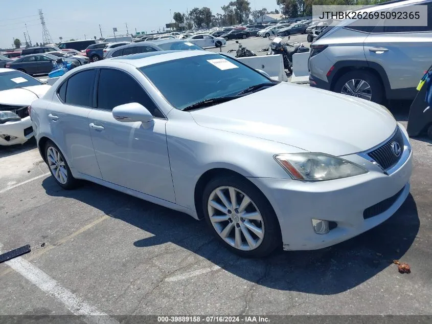 2009 Lexus Is 250 VIN: JTHBK262695092365 Lot: 39889158