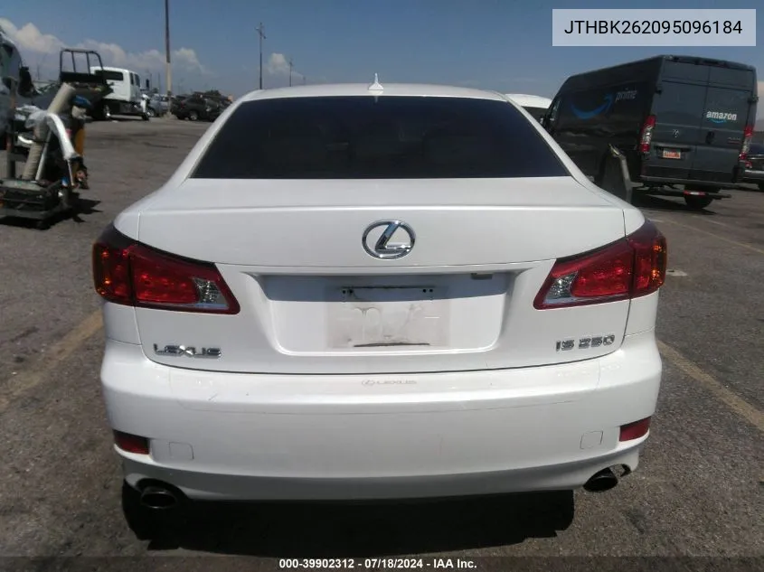 2009 Lexus Is 250 VIN: JTHBK262095096184 Lot: 39902312