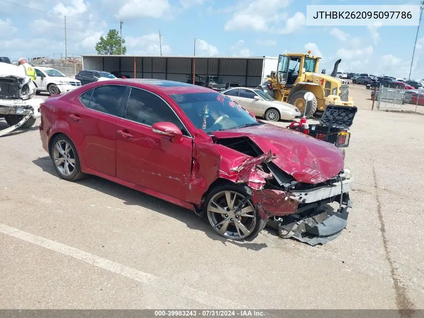 2009 Lexus Is 250 VIN: JTHBK262095097786 Lot: 39983243