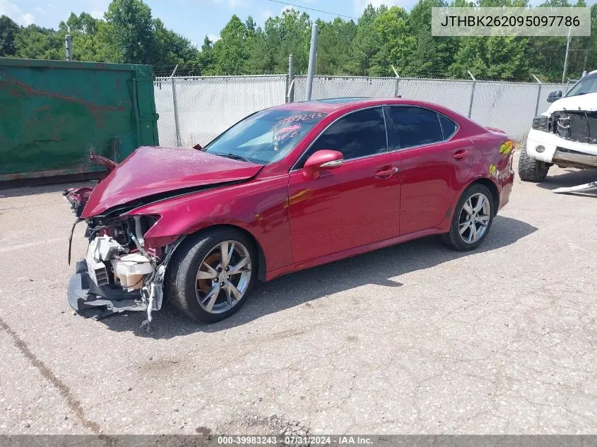 2009 Lexus Is 250 VIN: JTHBK262095097786 Lot: 39983243