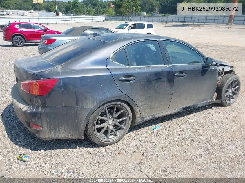 2009 Lexus Is 250 VIN: JTHBK262992085072 Lot: 40050924