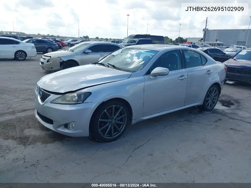 2009 Lexus Is 250 VIN: JTHBK262695102909 Lot: 40085516