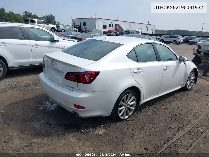 JTHCK262195031932 2009 Lexus Is 250