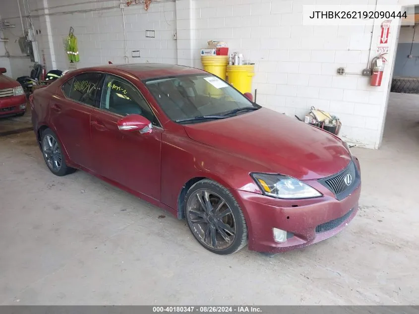 2009 Lexus Is 250 VIN: JTHBK262192090444 Lot: 40180347