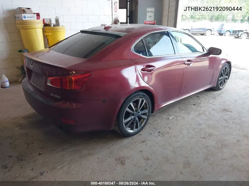 JTHBK262192090444 2009 Lexus Is 250