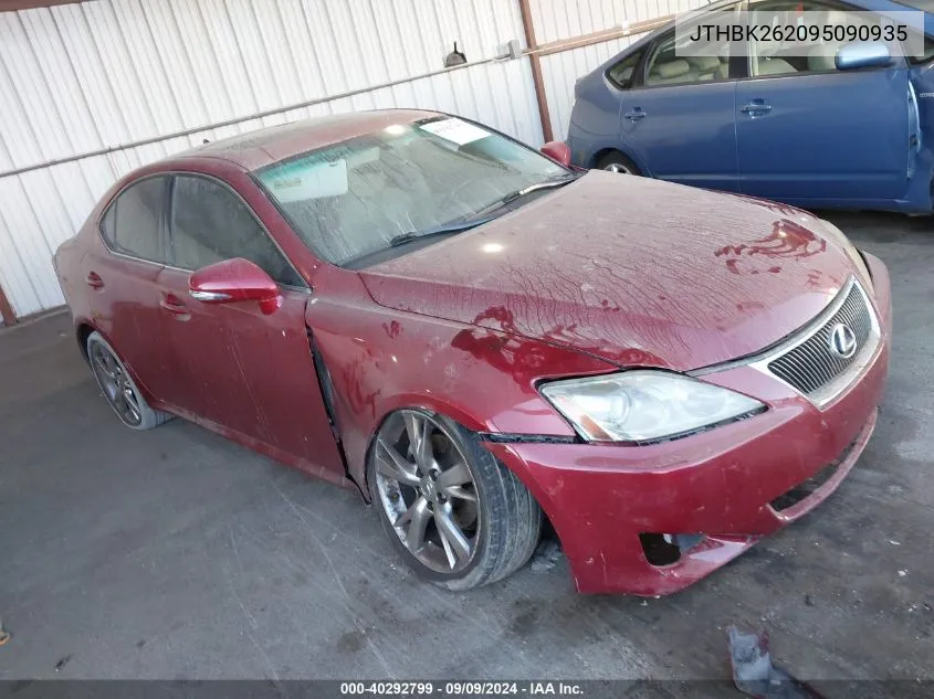 2009 Lexus Is 250 VIN: JTHBK262095090935 Lot: 40292799