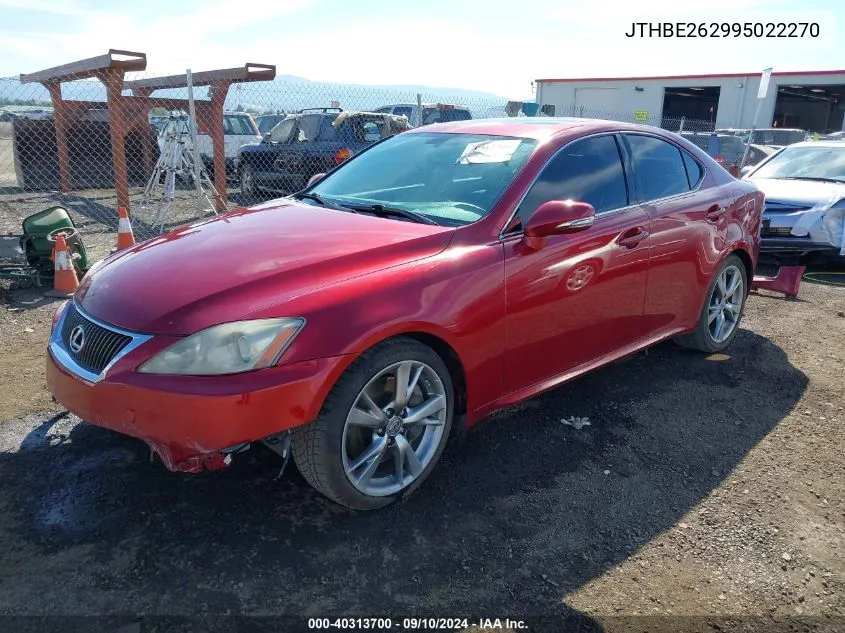 JTHBE262995022270 2009 Lexus Is 350