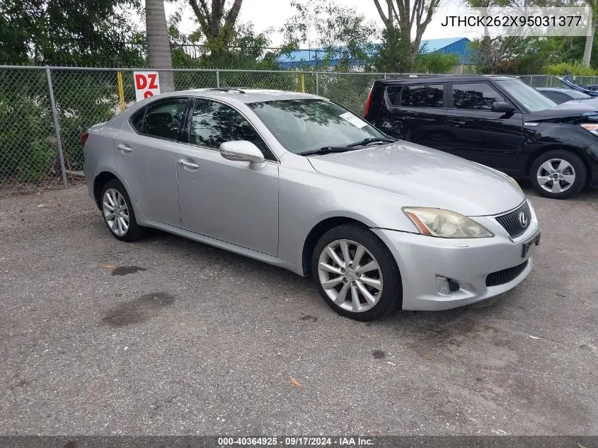 2009 Lexus Is 250 VIN: JTHCK262X95031377 Lot: 40364925