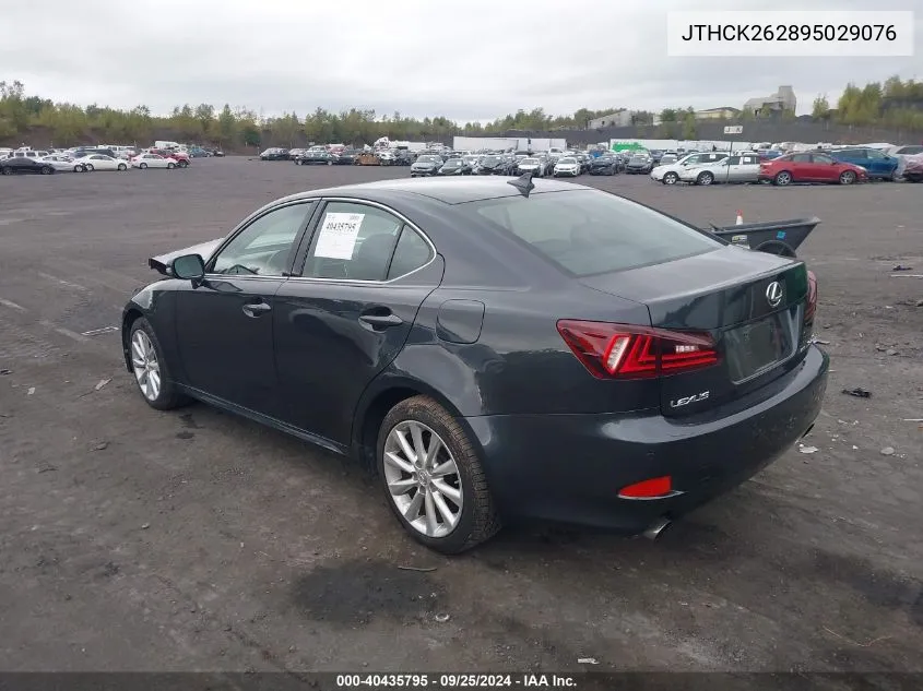 2009 Lexus Is 250 VIN: JTHCK262895029076 Lot: 40435795