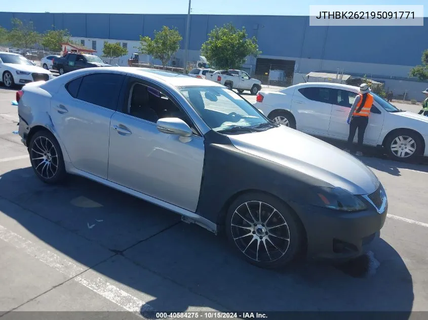 2009 Lexus Is 250 VIN: JTHBK262195091771 Lot: 40584275