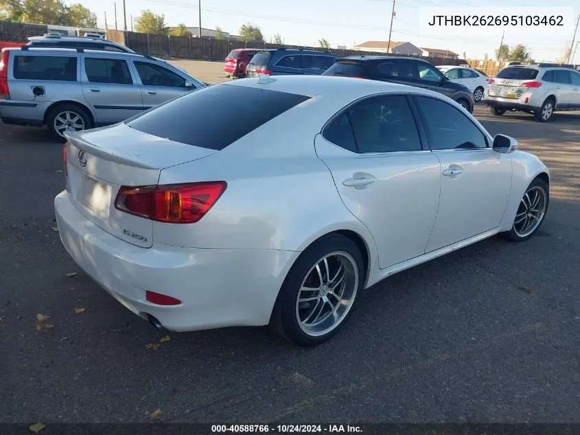 2009 Lexus Is 250 VIN: JTHBK262695103462 Lot: 40588766