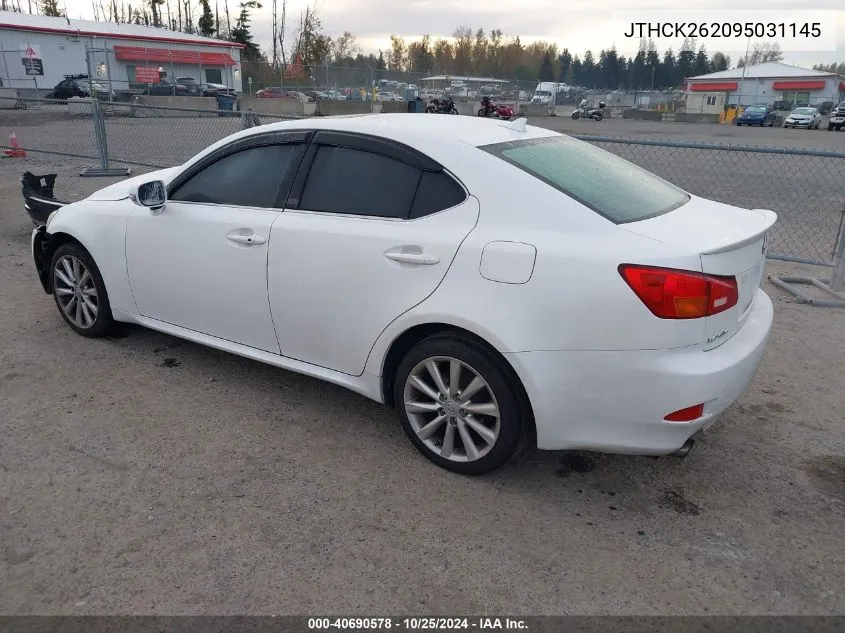 2009 Lexus Is 250 VIN: JTHCK262095031145 Lot: 40690578