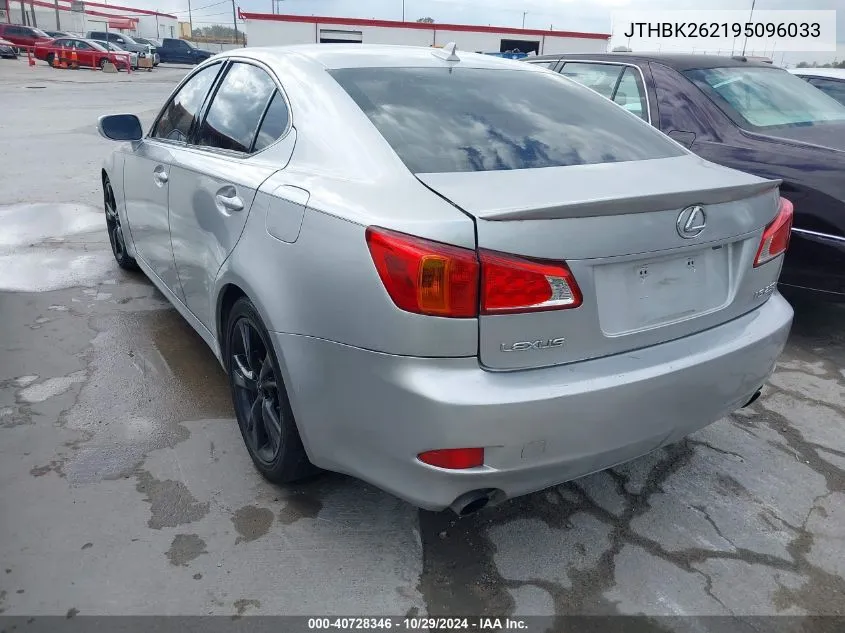 2009 Lexus Is 250 VIN: JTHBK262195096033 Lot: 40728346