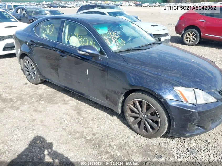 2010 Lexus Is 250 VIN: JTHCF5C21A5042962 Lot: 39290631