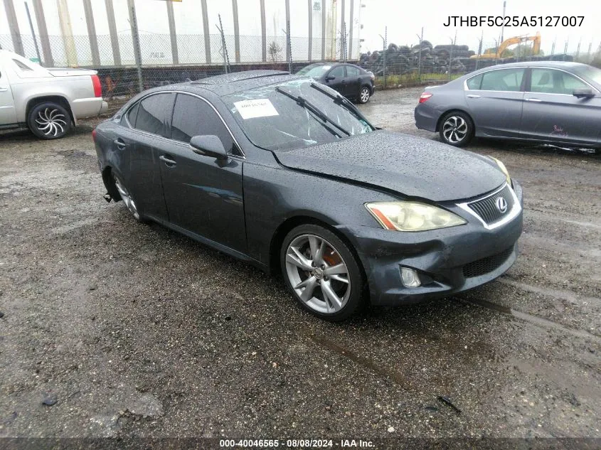 JTHBF5C25A5127007 2010 Lexus Is 250