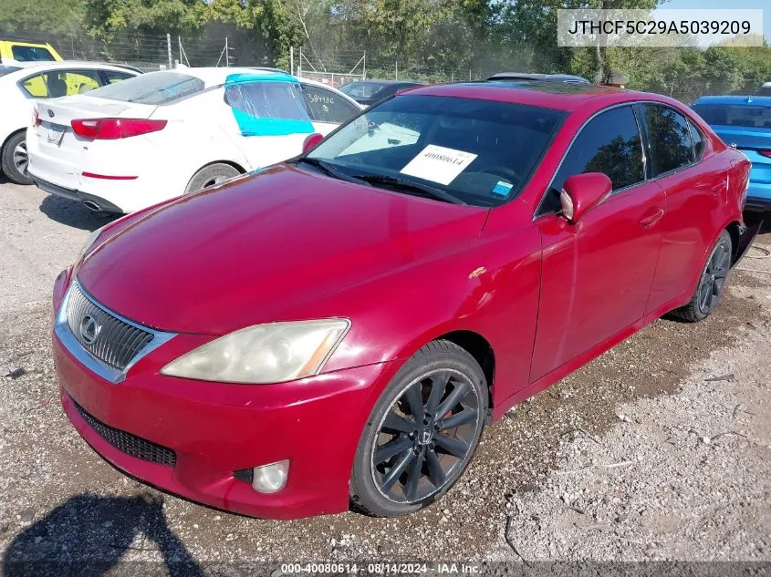 JTHCF5C29A5039209 2010 Lexus Is 250