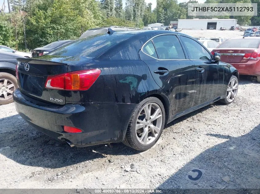 JTHBF5C2XA5112793 2010 Lexus Is 250