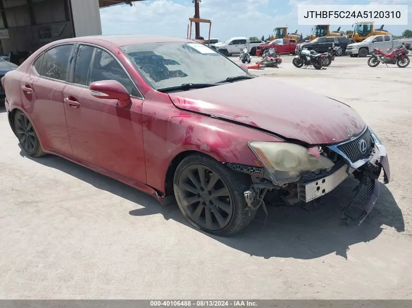 JTHBF5C24A5120310 2010 Lexus Is 250