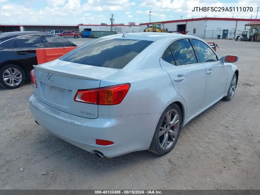 2010 Lexus Is 250 VIN: JTHBF5C29A5111070 Lot: 40132498