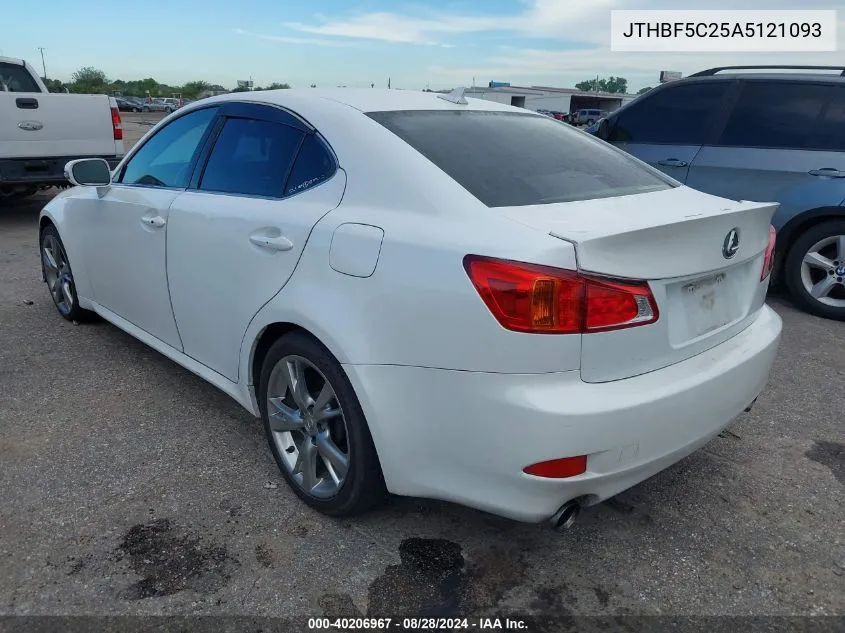 JTHBF5C25A5121093 2010 Lexus Is 250