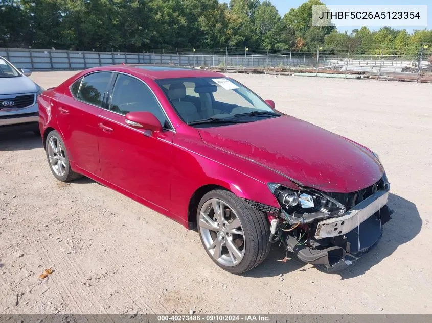 2010 Lexus Is 250 VIN: JTHBF5C26A5123354 Lot: 40273488