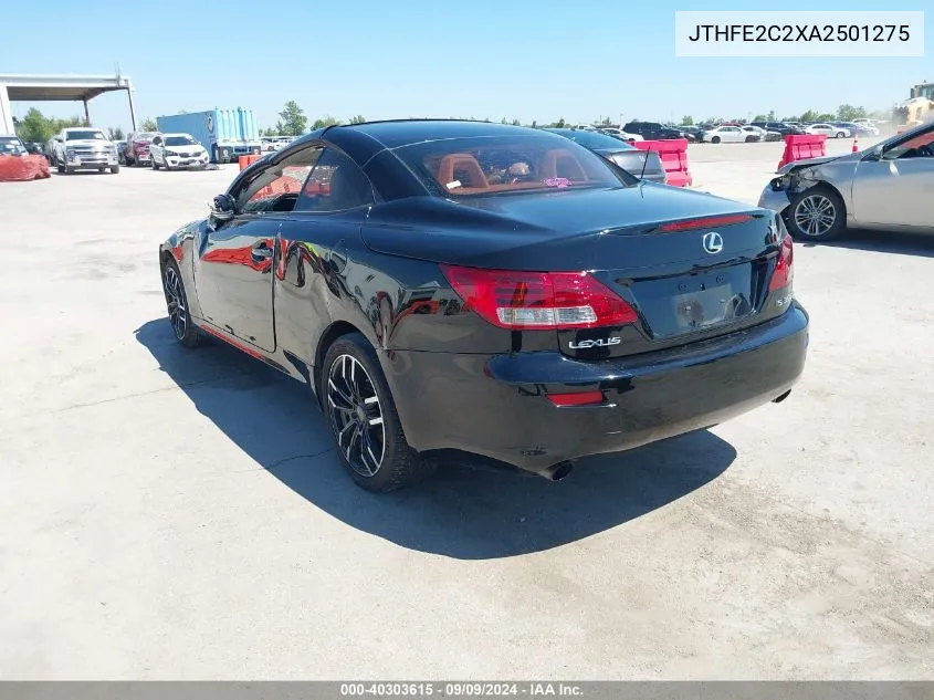 JTHFE2C2XA2501275 2010 Lexus Is 350C