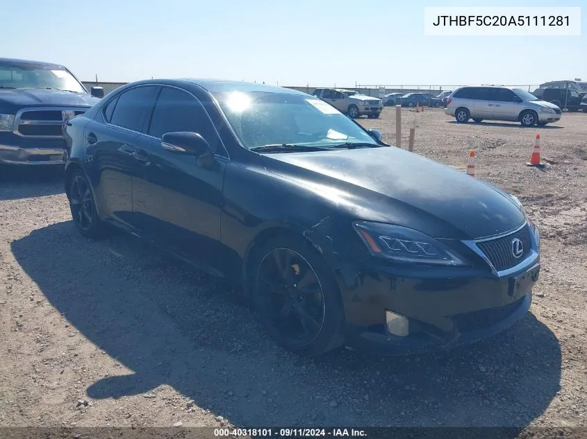 JTHBF5C20A5111281 2010 Lexus Is 250