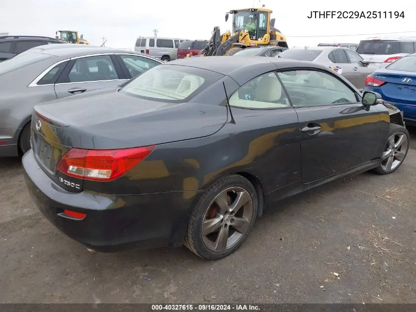 JTHFF2C29A2511194 2010 Lexus Is 250