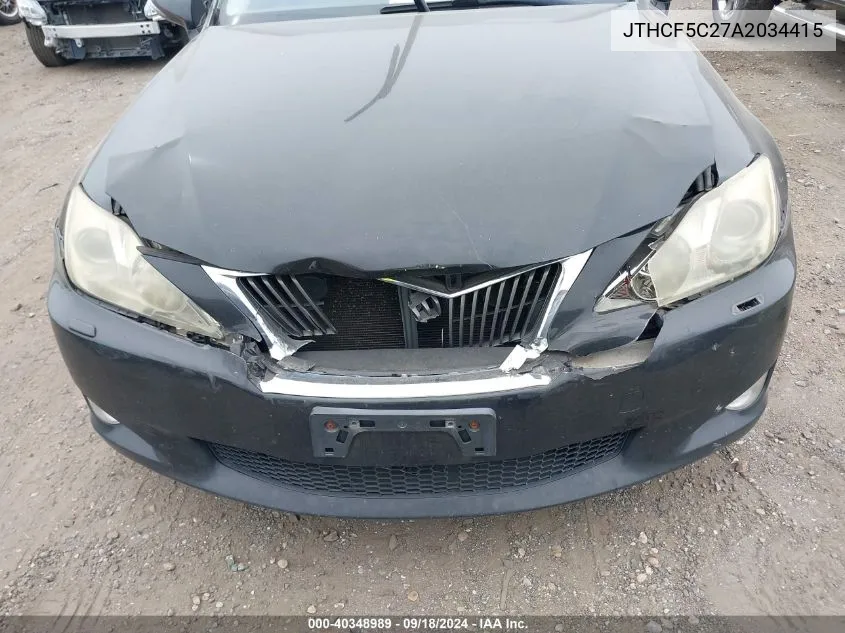 JTHCF5C27A2034415 2010 Lexus Is 250