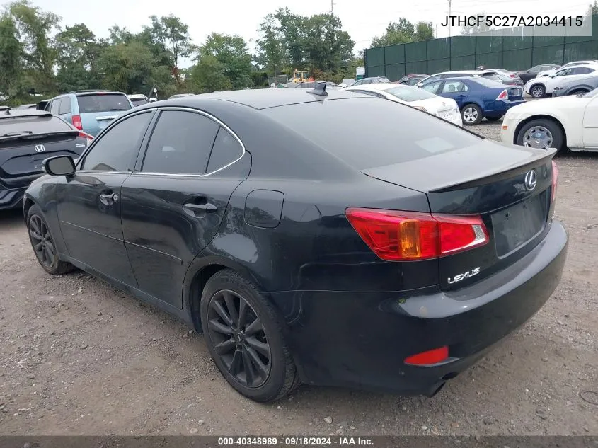 JTHCF5C27A2034415 2010 Lexus Is 250