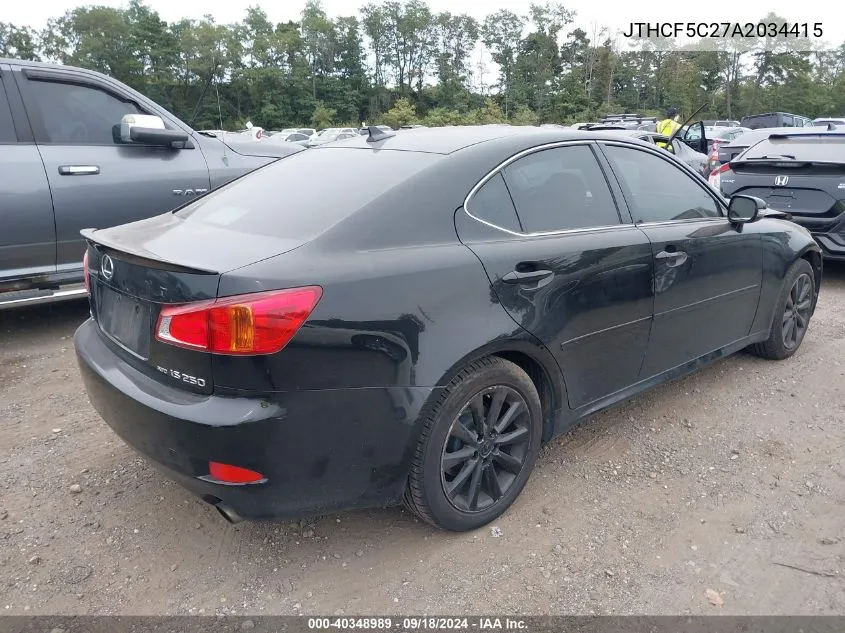 JTHCF5C27A2034415 2010 Lexus Is 250