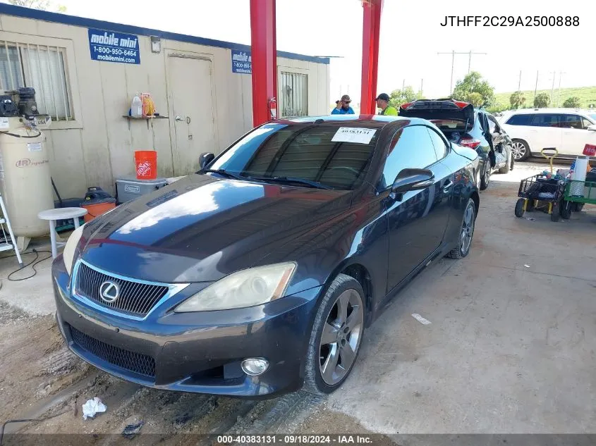 2010 Lexus Is 250C VIN: JTHFF2C29A2500888 Lot: 40383131