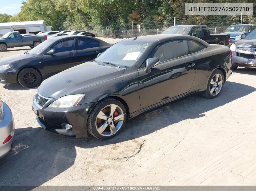 JTHFE2C27A2502710 2010 Lexus Is 350C