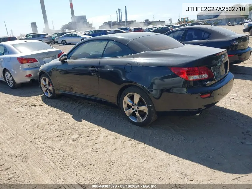 JTHFE2C27A2502710 2010 Lexus Is 350C