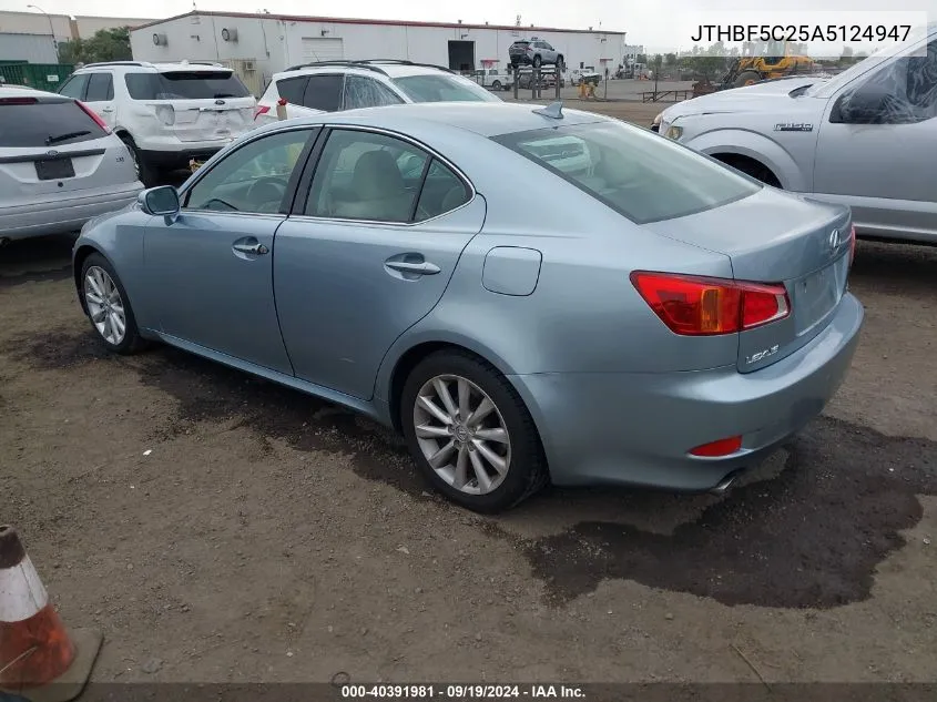 JTHBF5C25A5124947 2010 Lexus Is 250