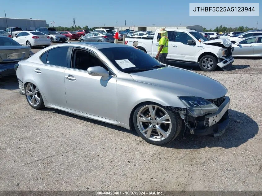 2010 Lexus Is 250 VIN: JTHBF5C25A5123944 Lot: 40423407