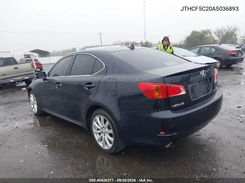 JTHCF5C20A5036893 2010 Lexus Is 250 250