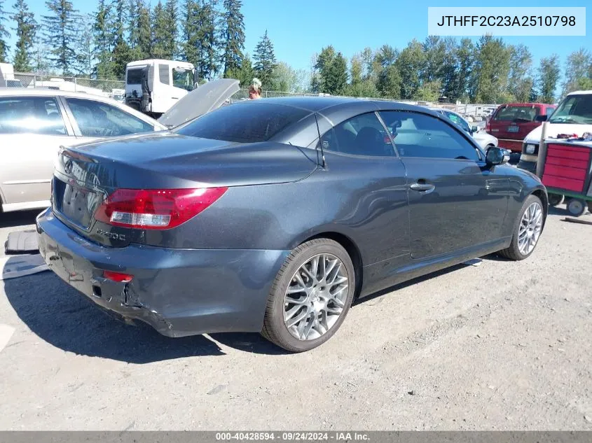 JTHFF2C23A2510798 2010 Lexus Is 250C