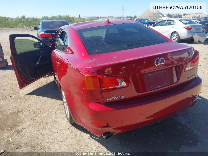 JTHBF5C29A5120156 2010 Lexus Is 250