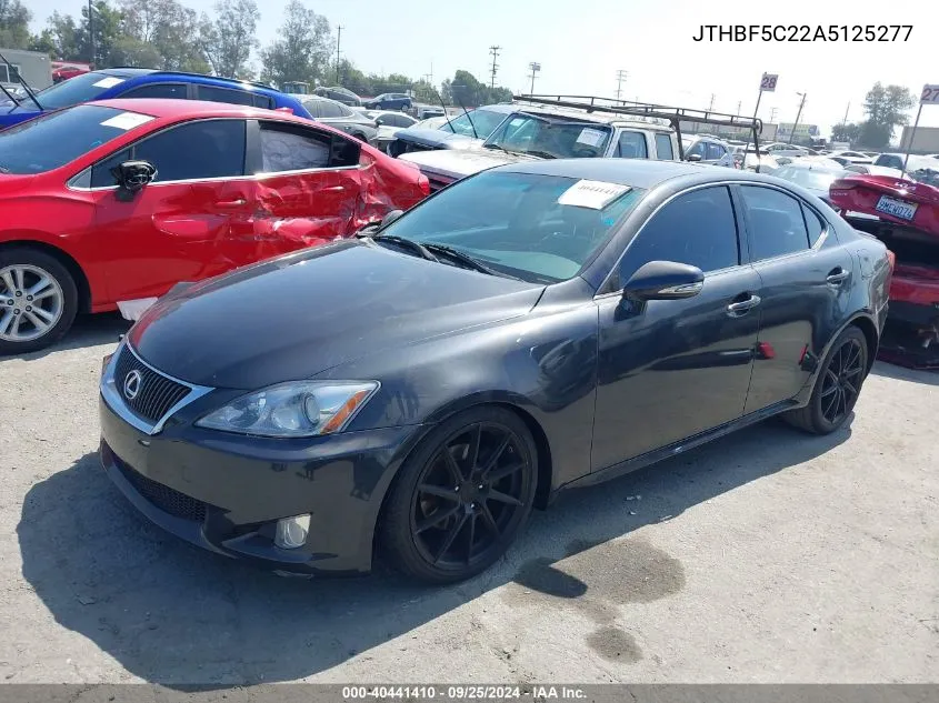 2010 Lexus Is 250 VIN: JTHBF5C22A5125277 Lot: 40441410