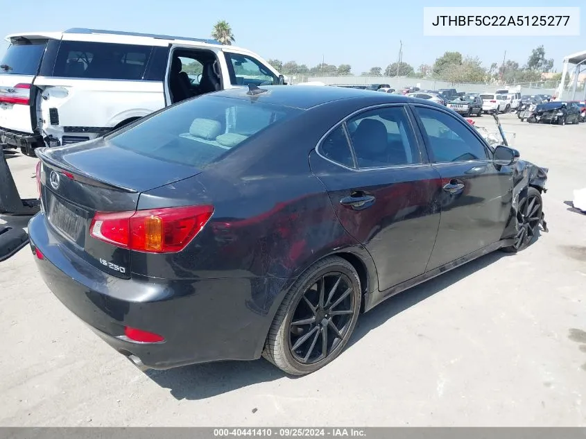 JTHBF5C22A5125277 2010 Lexus Is 250