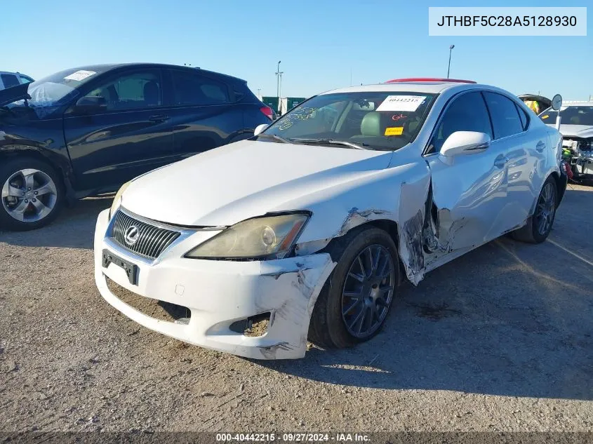 2010 Lexus Is 250 VIN: JTHBF5C28A5128930 Lot: 40442215