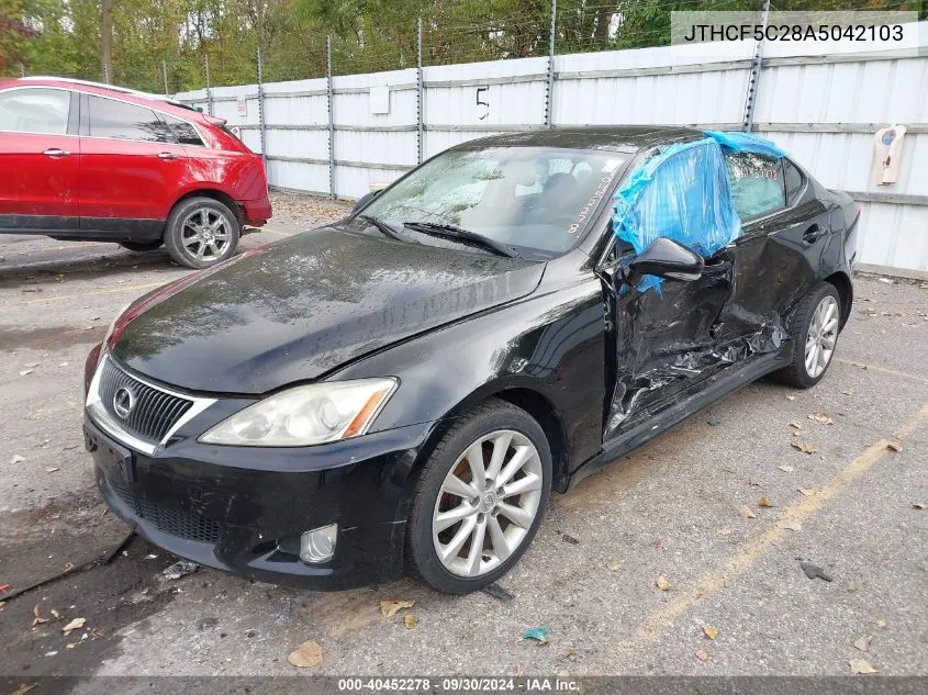 2010 Lexus Is 250 VIN: JTHCF5C28A5042103 Lot: 40452278