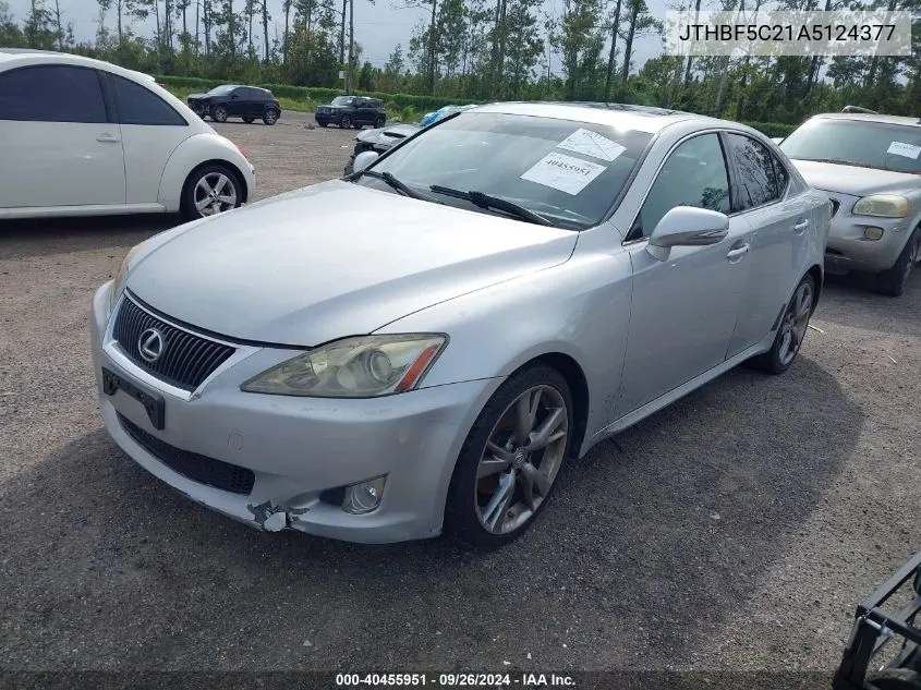 2010 Lexus Is 250 VIN: JTHBF5C21A5124377 Lot: 40455951