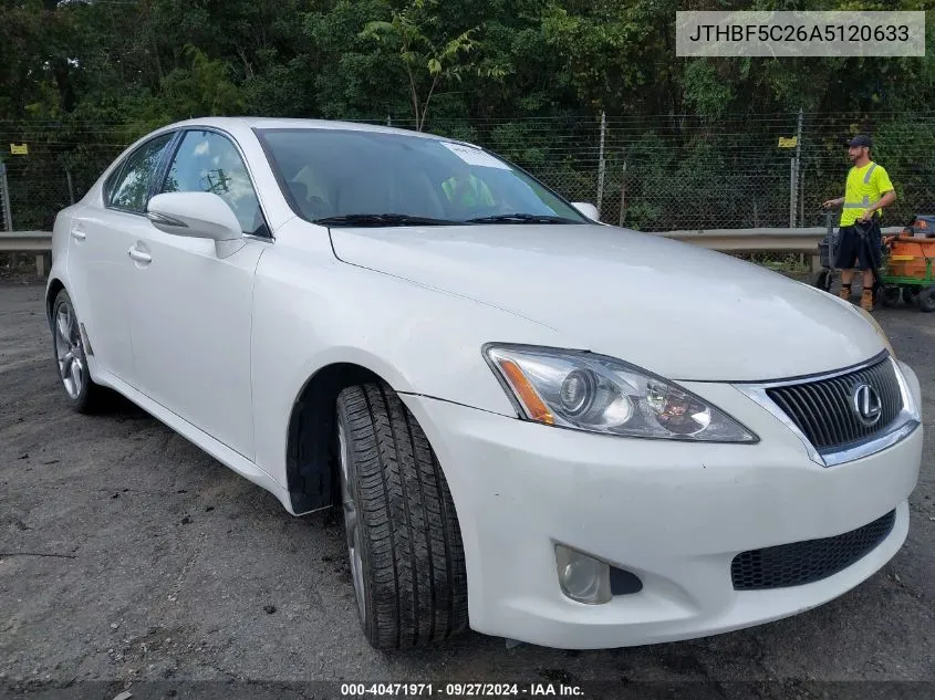 2010 Lexus Is 250 VIN: JTHBF5C26A5120633 Lot: 40471971