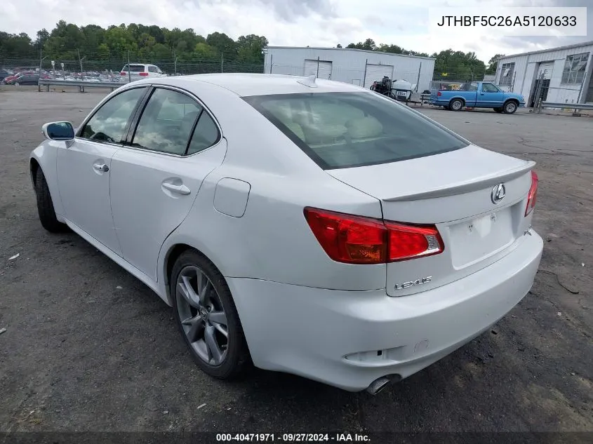 JTHBF5C26A5120633 2010 Lexus Is 250