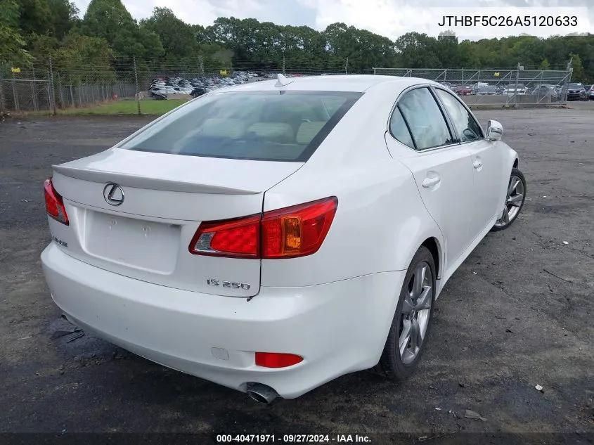 JTHBF5C26A5120633 2010 Lexus Is 250