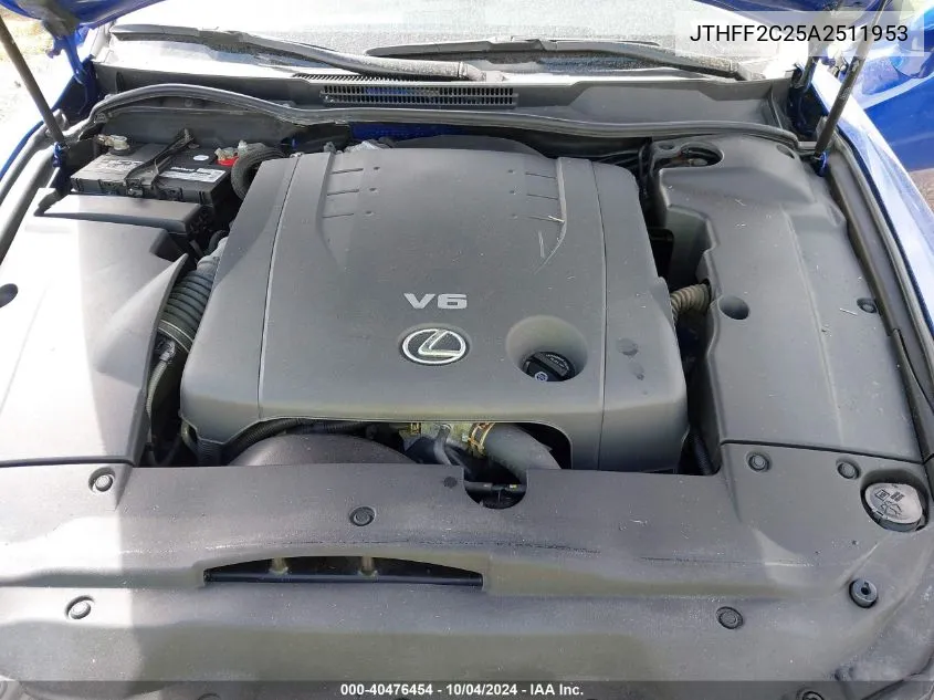 JTHFF2C25A2511953 2010 Lexus Is 250C