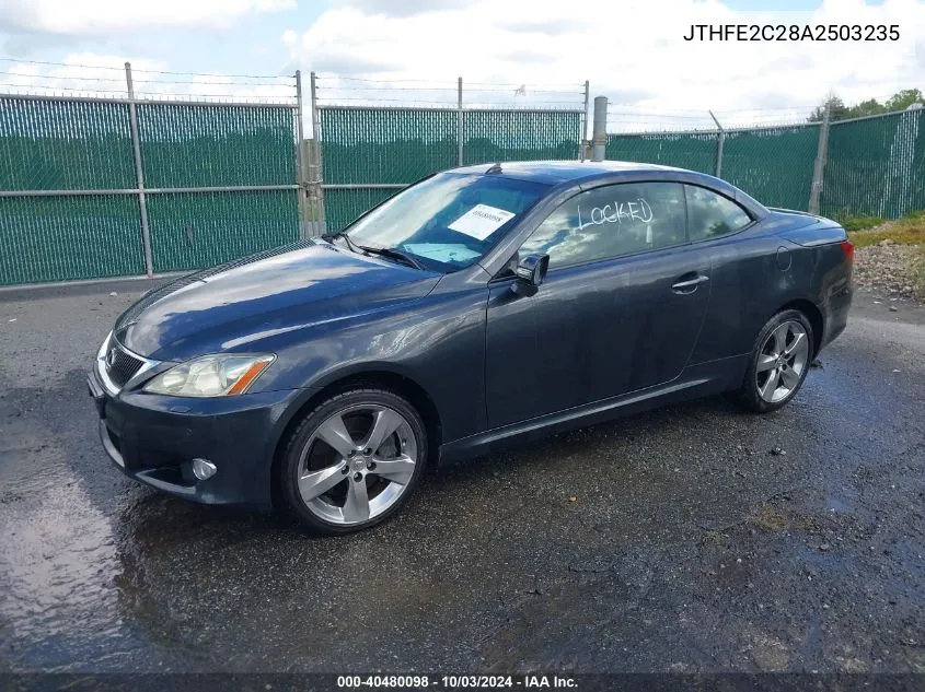 2010 Lexus Is 350C VIN: JTHFE2C28A2503235 Lot: 40480098