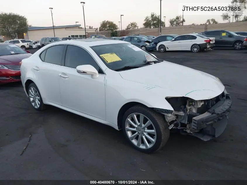 2010 Lexus Is 250 VIN: JTHCF5C26A5037885 Lot: 40480670